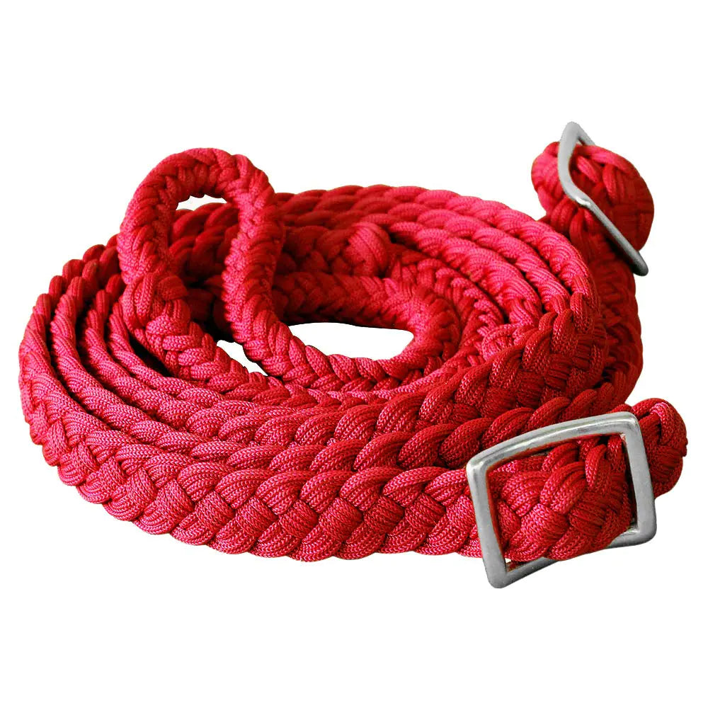 HILASON Braided Poly Barrel Racing Reins - view 2