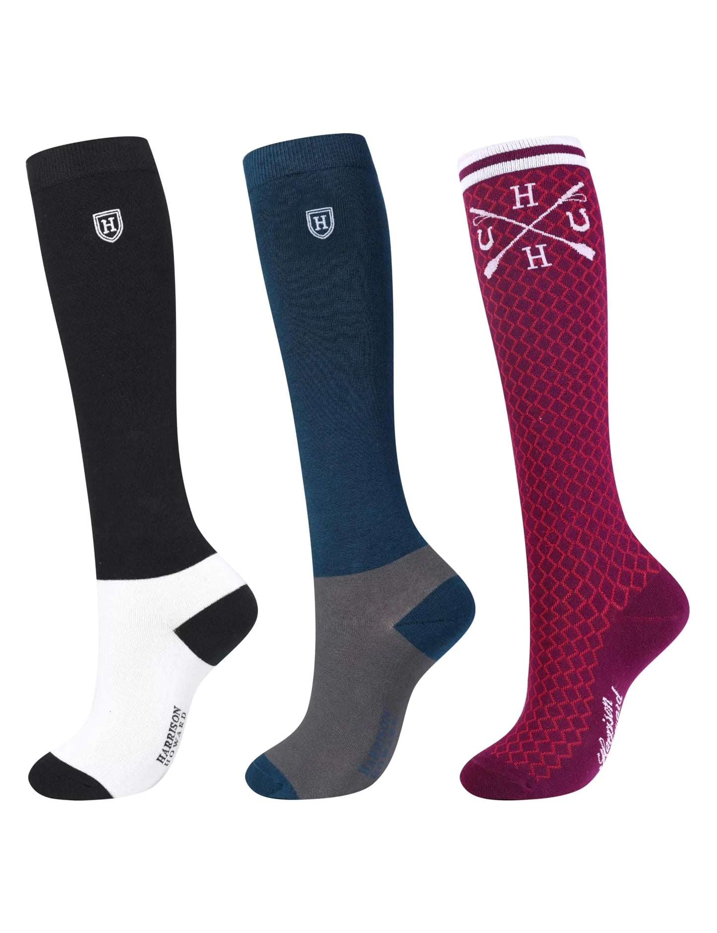 Harrison Howard Knee-High Riding Socks, 3 Pairs - view 2