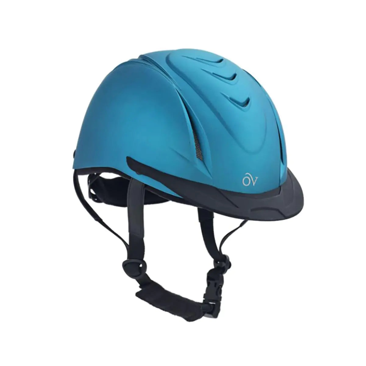 Ovation Metallic Schooler Riding Helmet - Teal, Large/X-Large