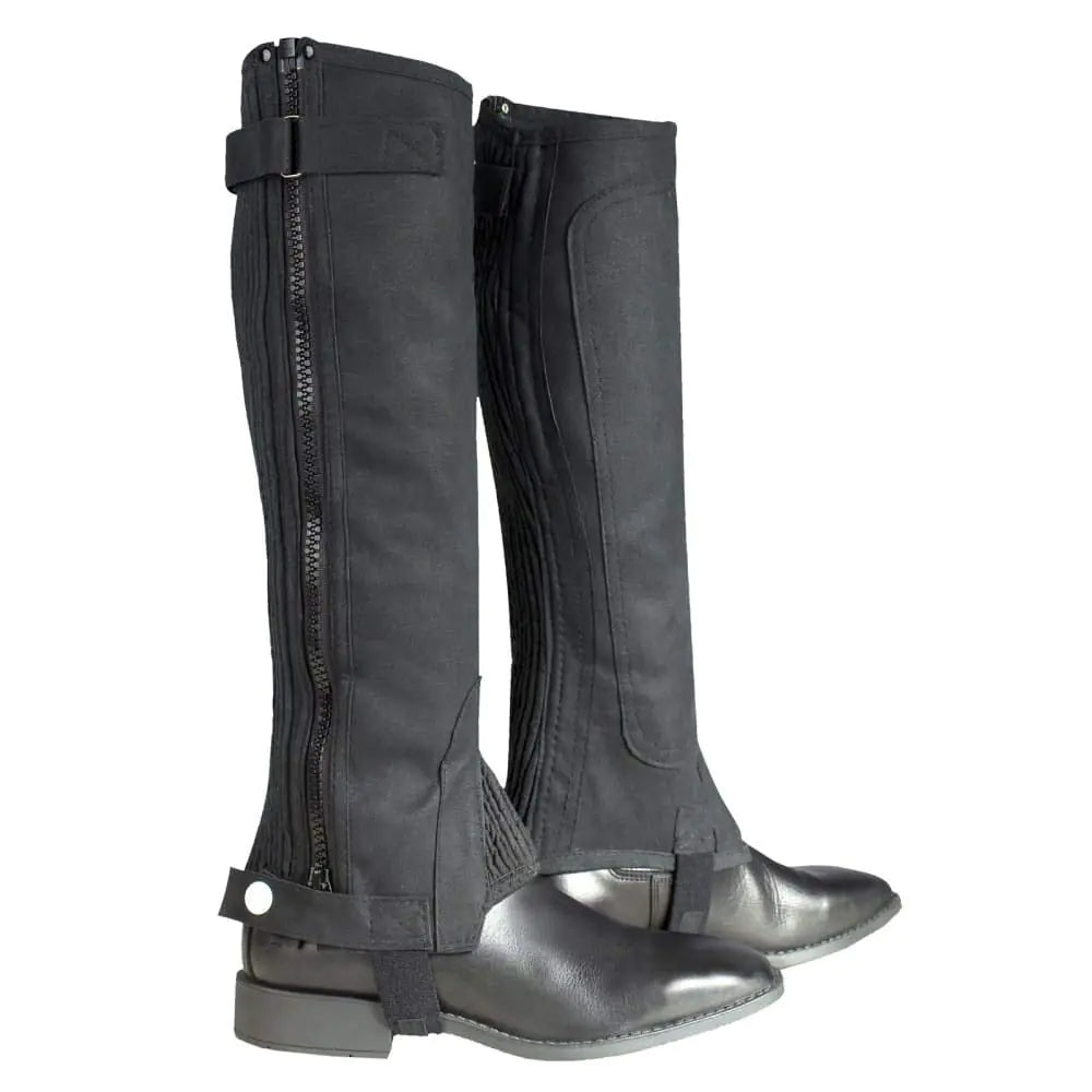 HORZE Amara Half Chaps - Black, Large