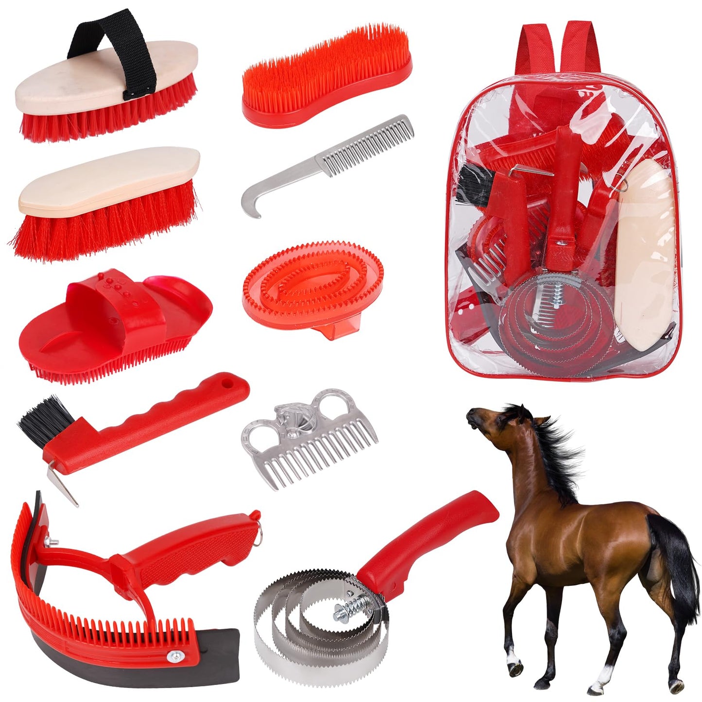 KHEARPSL 10-Piece Horse Grooming Kit - view 2