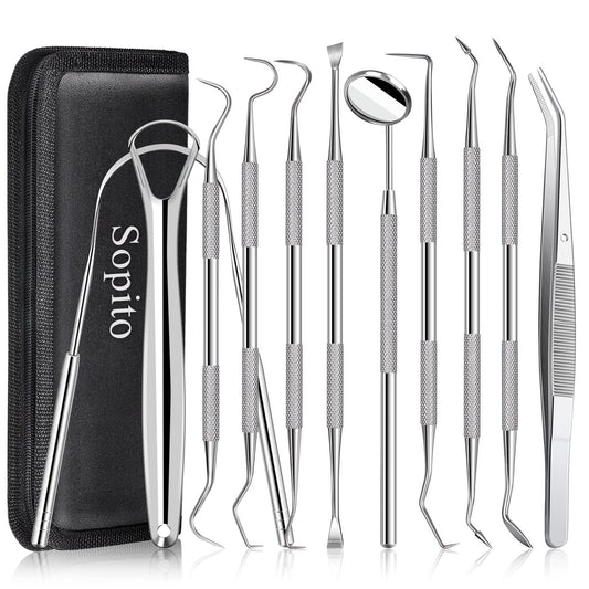 Dental Tools Sopito 11pcs Teeth Cleaning Tools Plaque Remover at Horsey Horse