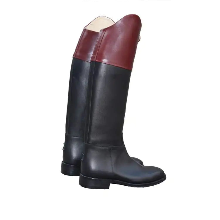 Contrast Trim Equestrian Riding Boots - Black, 44 - view 3
