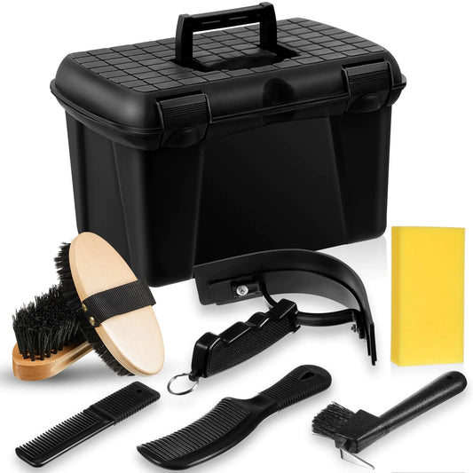 8-Piece Horse Grooming Box Kit