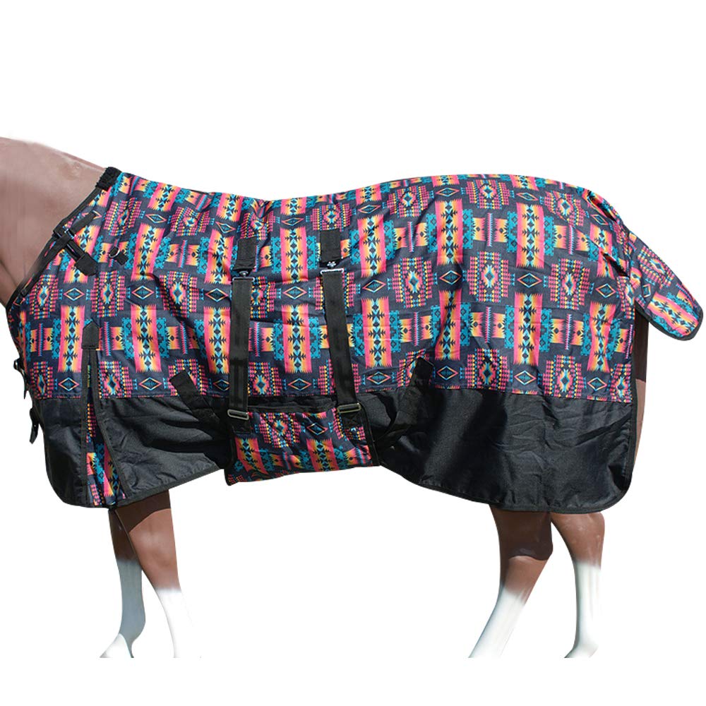 HILASON 1200D Turnout Blanket with Belly Wrap - view 2