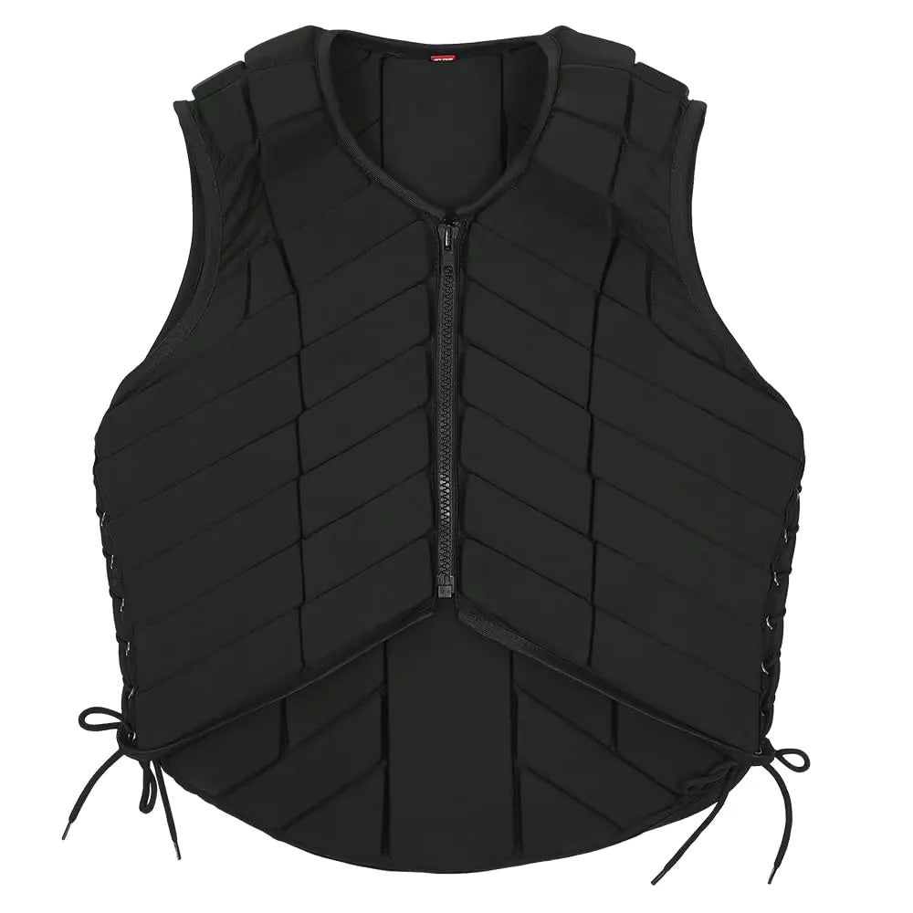 HILASON Adult Protective Riding Vest - Black, Large