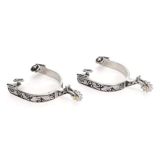 Pssopp Stainless Steel Cowboy Boot Spurs