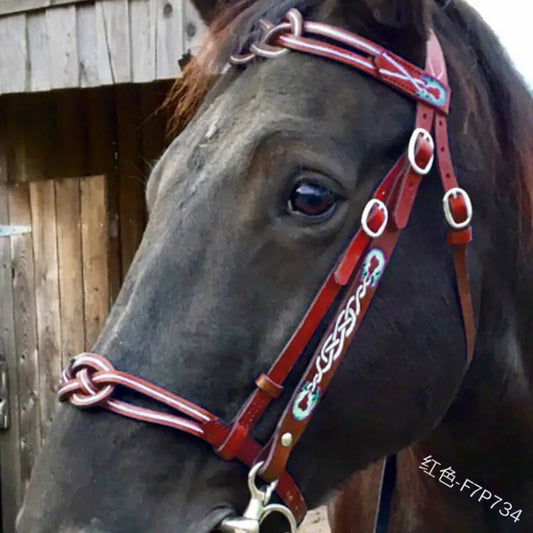 Outdoor Horse Reins - Red