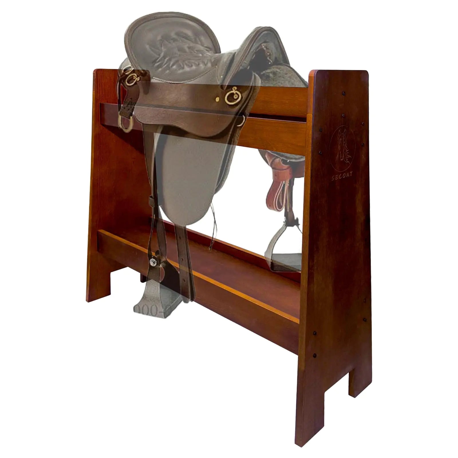 Wood Saddle Rack Stand - view 2
