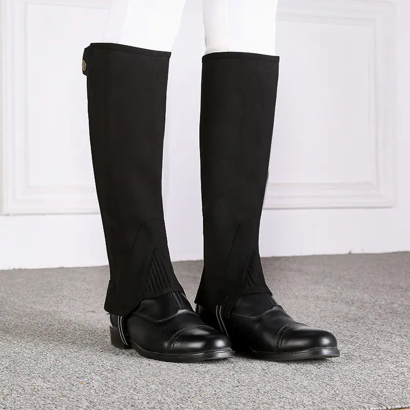 Equestrian Riding Leggings with Knee Pads - Red / Child, 2XL - view 11