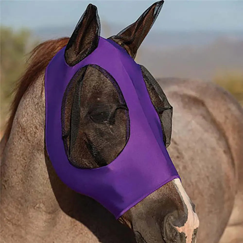 Horse Face Mosquito Protection Cover - Black - view 3