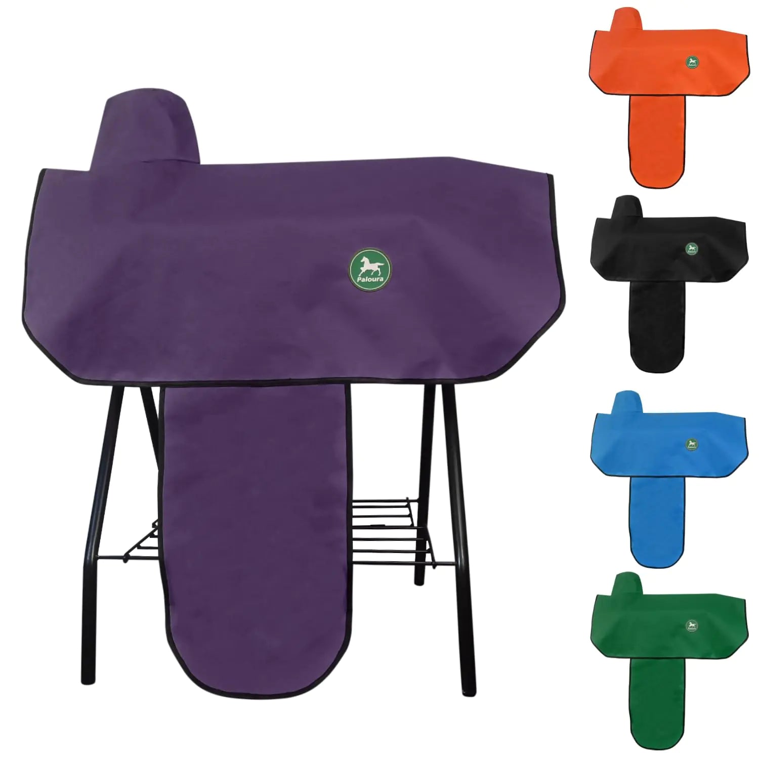 Waterproof Western Saddle Cover with Elastic Straps - view 2