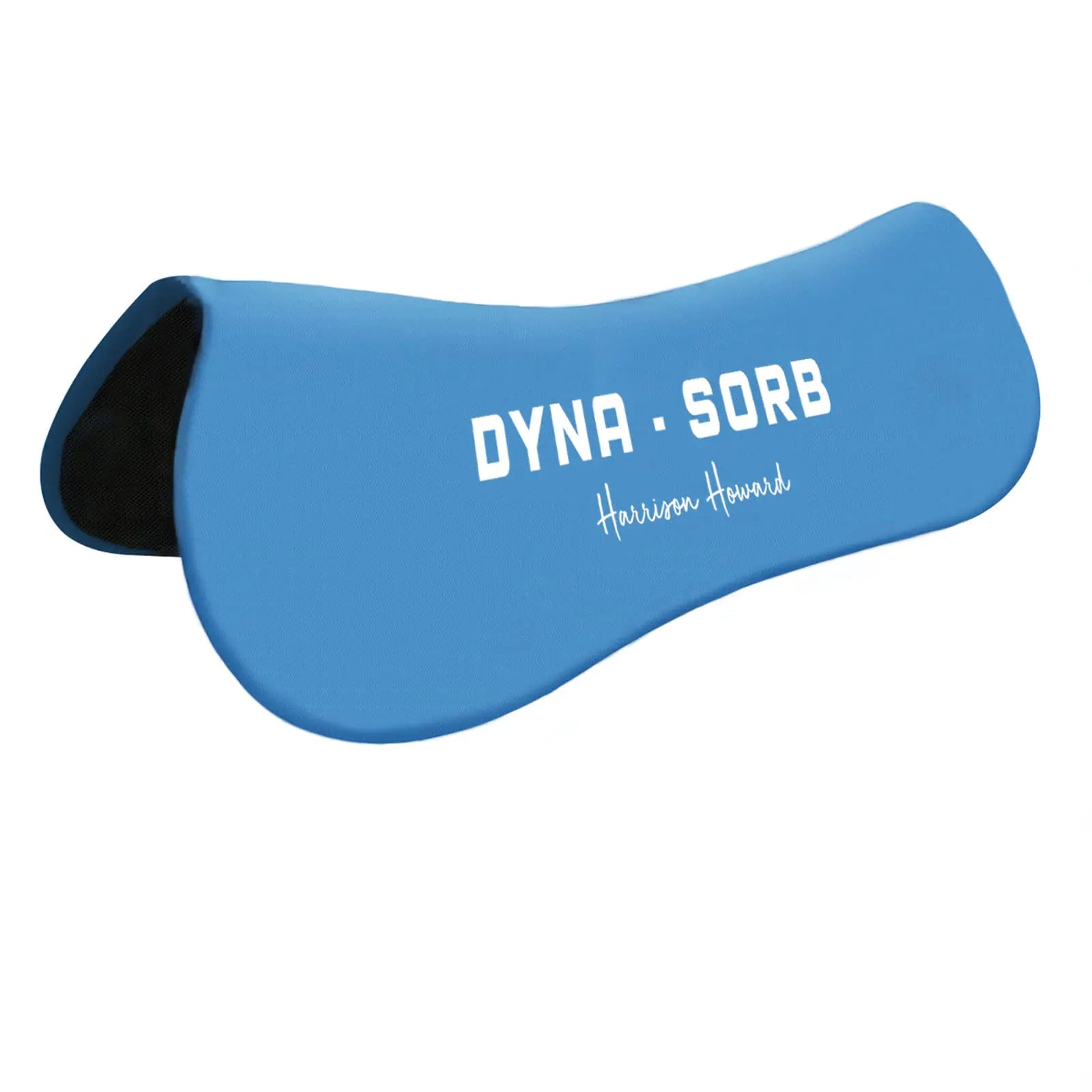 Harrison Howard Dyna-Sorb Half Saddle Pad - Aegean Blue (with White Print)