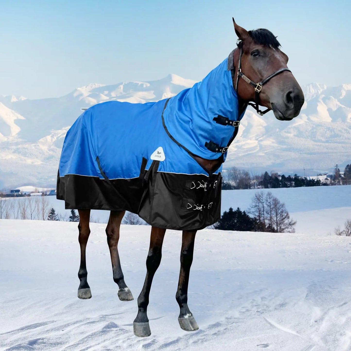 1680D Turnout Blanket with Detachable Neck Cover - US 78in(EU 145cm)