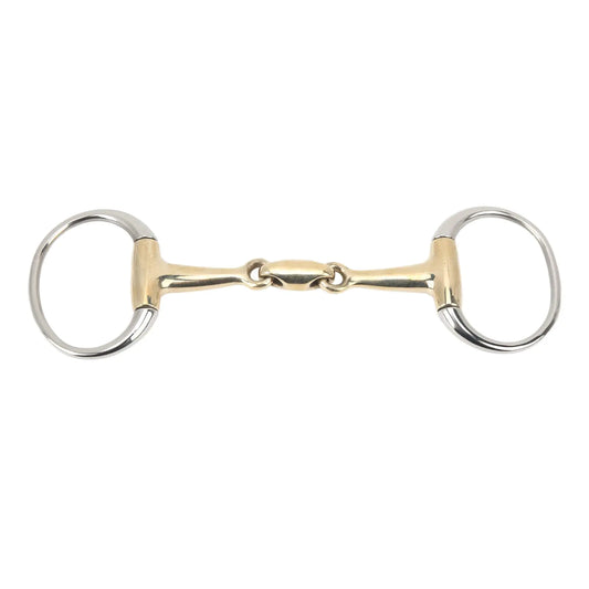 Double-Jointed Loose Ring Snaffle Bit with Copper Link