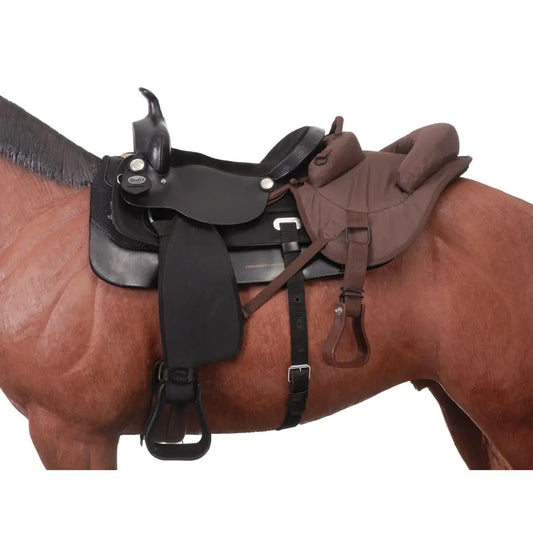 Tough 1 Ride-Behind Tandem Saddle - Brown
