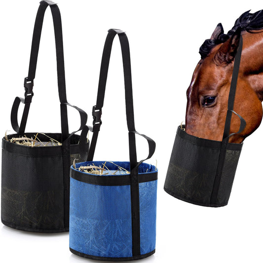 2 Pcs Horse Feed Bags
