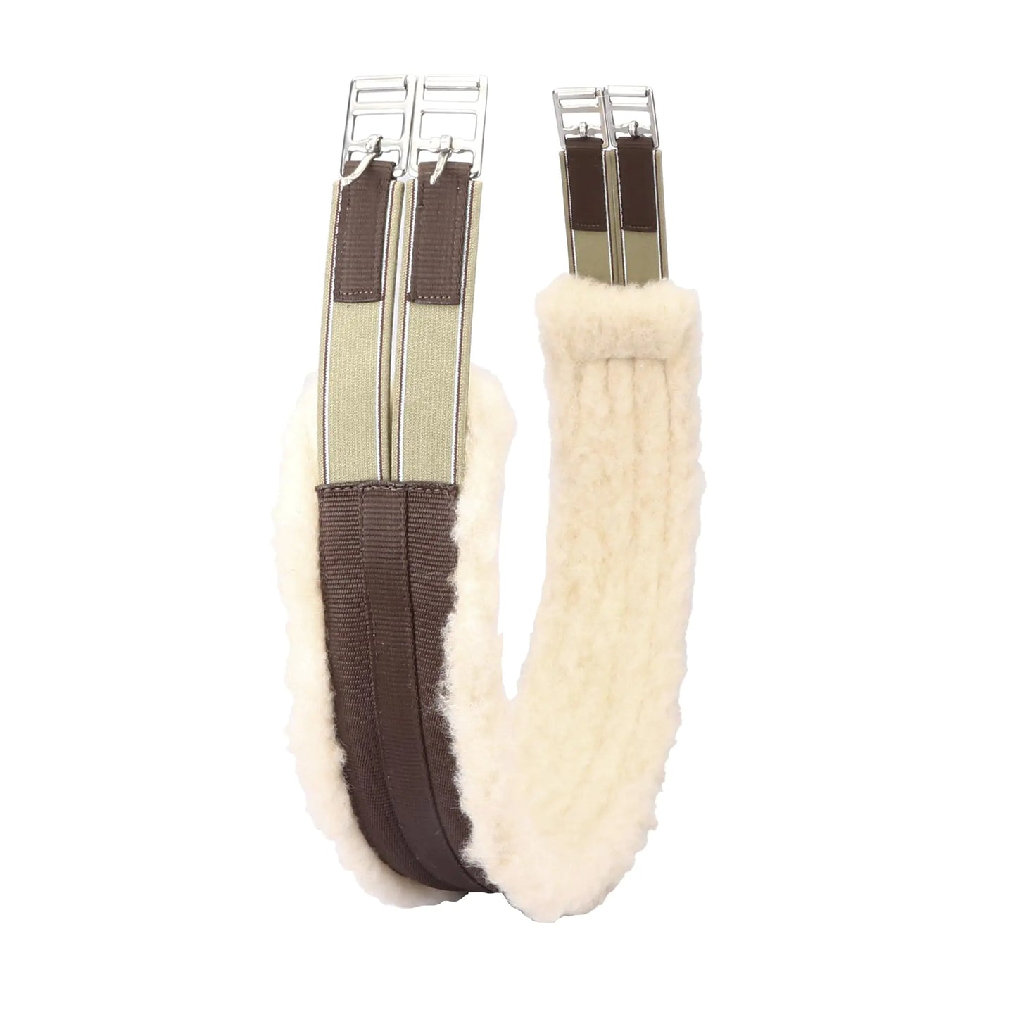 SIE EQUESTRIAN Fleece-Padded Horse Girth - Brown, 36"