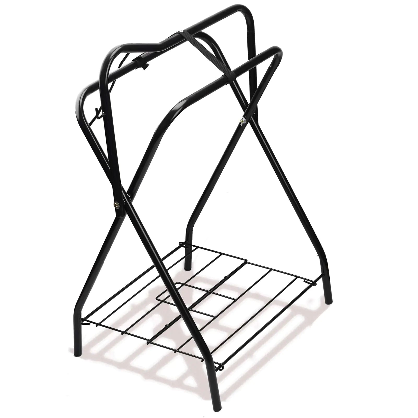 HDYEGY Folding Saddle Rack Stand - 1PCS Black