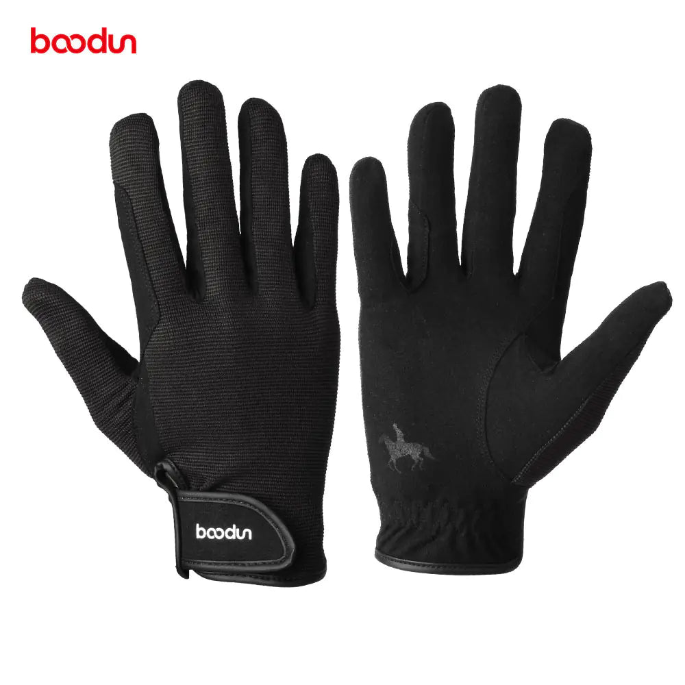 Guansheng 1075 Breathable Riding Gloves - Black, M