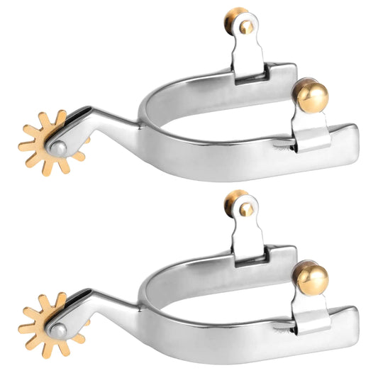 Lnrueg Stainless Steel Horse Spurs, 2-Pack